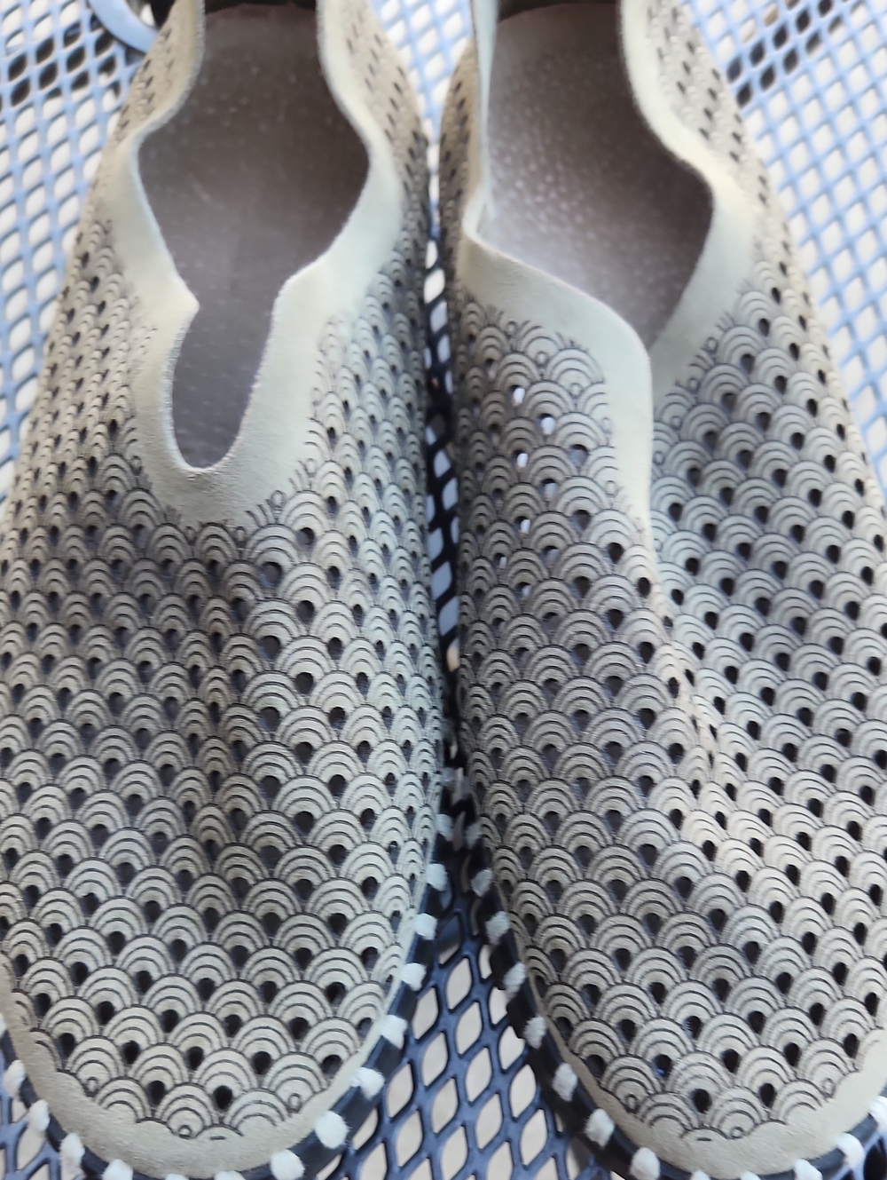 Ilse Jacobsen Light Taupe Laser-Cut Slip-On Flats
